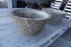 lot 111 image: Two cast planters 24 D x 13 H 72