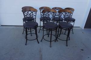 lot 122 image: Seven Bar Stools