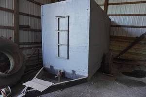 lot 62 image: Home Made Grain Cart-Hopper bottom 63W x 144 L x 80 T