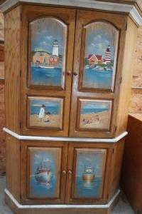 lot 137 image: 4 door cabinet w 7 shelves-corner