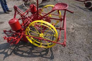lot 70 image: Corn planter converted to 3 pt with check wire roll