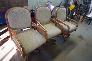 lot 188 image: Three roller chairs