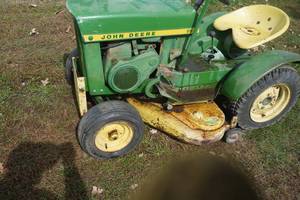 lot 169 image: John Deere 110 Tractor mower, not currently running