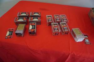 lot 32 image: 10 Full Boxes 17 HMR Ammo (approx 549 bullets)
