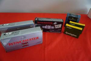 lot 42 image: 3) Boxes .325 WSM Two boxes of 20 ga slugs, 1 box 20 ga bird shot