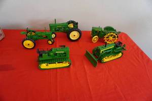 lot 126 image: John Deere tractors, 1010, 60, dozer & others