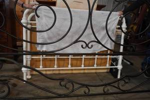 lot 259 image: King Size bed frame and rails