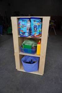 lot 306 image: Art supply center, 10 totes of crayons, markers etc...