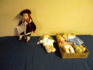 lot 34 image: Elsie Doll and 3) CP baby dolls