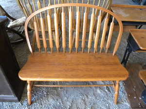 lot 66 image: Deacons bench