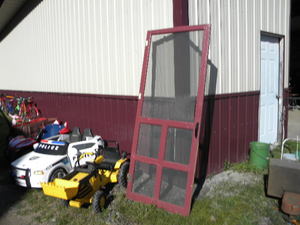 lot 76 image: 30 x 80 wood screen door