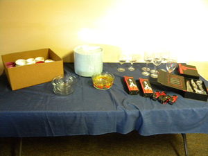 lot 144 image: Coffee cups, bowls, wine items