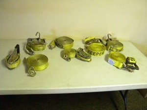 lot 175 image: Six rackets and straps, used