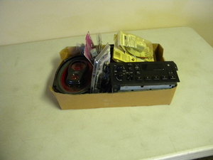 lot 187 image: Radio, speakers, car charger