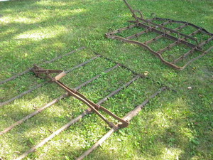lot 232 image: 2) Steel harrow sections