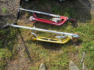 lot 246 image: 2) Folding scooters