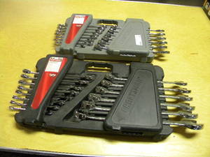 lot 170 image: 2) 24 pc Craftsman Standard &amp Metric end wrench sets