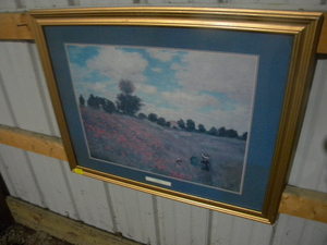lot 257 image: Poppies print by Claude Monet