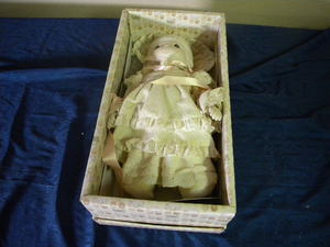 lot 535 image: Precious Moments Doll & stand