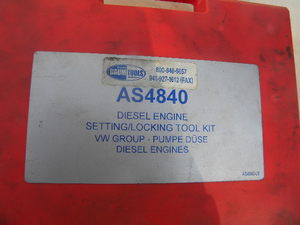 lot 450 image: AS 4840 Diesel setting tool kit