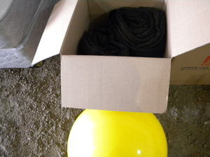 lot 595 image: 2) Sleeping Bags & Weider ball