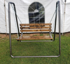lot 5 image: Custom Deck Swing made by Wundrow Auto Repair
