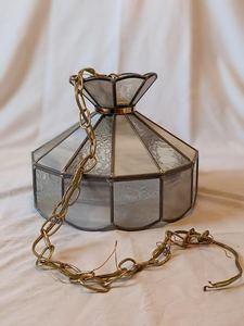 lot 27 image: Refurbished Stain Glass Lamp