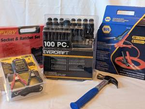 lot 57 image: Tools, Oil change, and Tire Rotation donated by Kubys Country Repair
