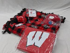 lot 64 image: Handmaid Wisconsin Badgers Blanket