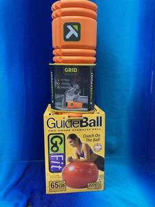 lot 66 image: Balance Balls and Roller Donated by Thrivent Action Teams