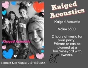 lot 3 image: Private Acoustic Music Performance at Your Home or Other Gathering.