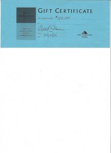 lot 94 image: $100 gift Certificate donated by Dells Architectural Antiques