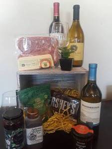 lot 6 image: #1 Wine Basket Wine Donated by Frontier Liquor