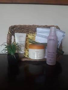 lot 10 image: Aveda Products Basket Donated by Ashley Brubaker, True North Salon and Spa