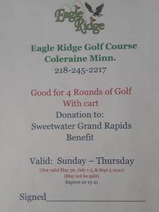 lot 41 image: Eagle Ridge Golf Package-Donated by Gordy Skaar , Eagle Ridge Golf Course