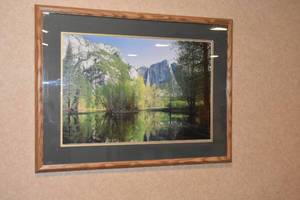 lot 82 image: Framed Mountain and Lake print