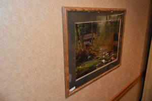 lot 83 image: Framed Cabin and Stram print