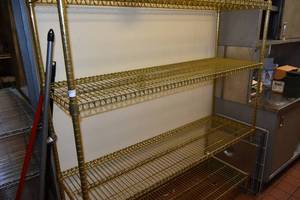 lot 37 image: Metal 4 Shelf 5 X 18 D