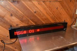 lot 123 image: Digital reader sign
