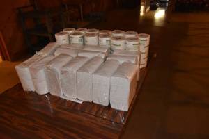 lot 124 image: 14 pkg napkins 13 rolls paper towels