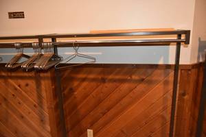 lot 173 image: Metal coat rack-8 long