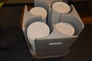 lot 219 image: Pod of plates and cart
