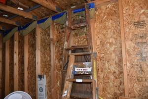 lot 239 image: 2) Wood step ladders6 & 8