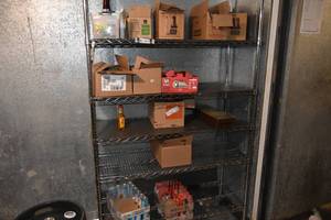 lot 285 image: NSF Roller Rack 4 L X 18 Deep X 6 H  5 Shelves