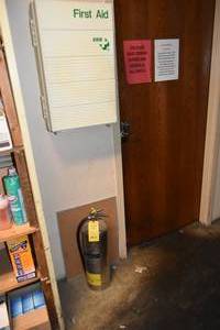 lot 289 image: First Aid station & Fire Extinguisher
