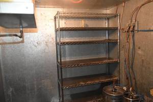lot 294 image: SS roller shelves in beverage cooler