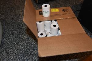 lot 310 image: 44 rolls of thermo paper for credit card machines