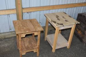 lot 122 image: 2) Wood occasional tables