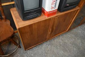 lot 136 image: Two door flat screen TV cabinet