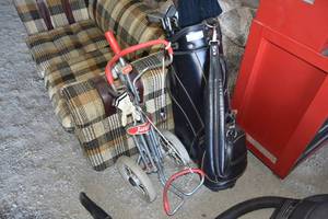 lot 186 image: Austad Golf Clubs, bag & cart